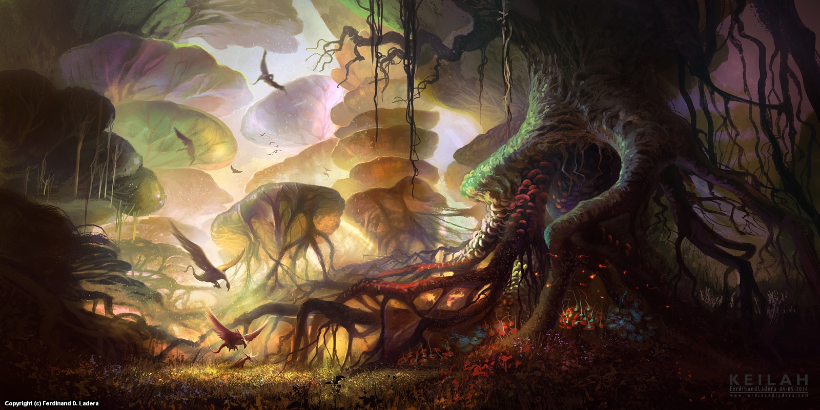 Infected By Art » Art Gallery » Ferdinand Ladera » The forest of Keilah ...