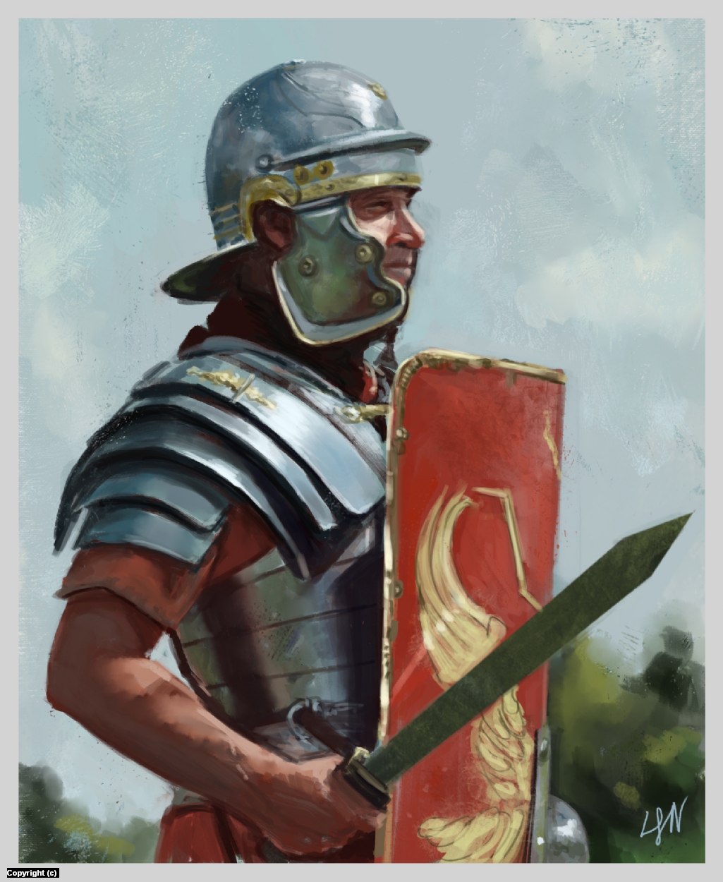 Infected By Art » Art Gallery » Larry wilson » Roman Soldier in Digital ...