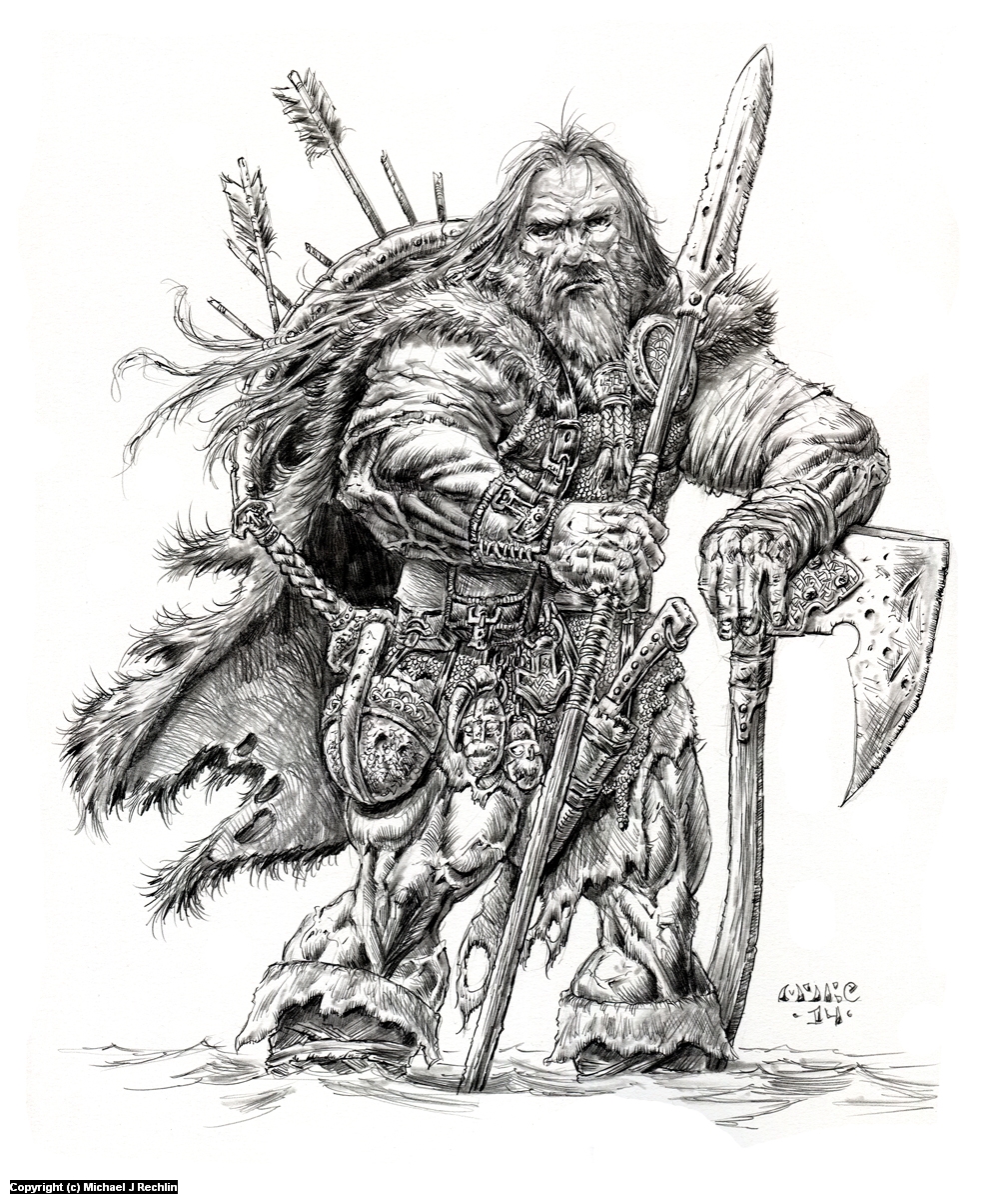 Infected By Art » Art Gallery » Michael Rechlin » Viking in Character ...