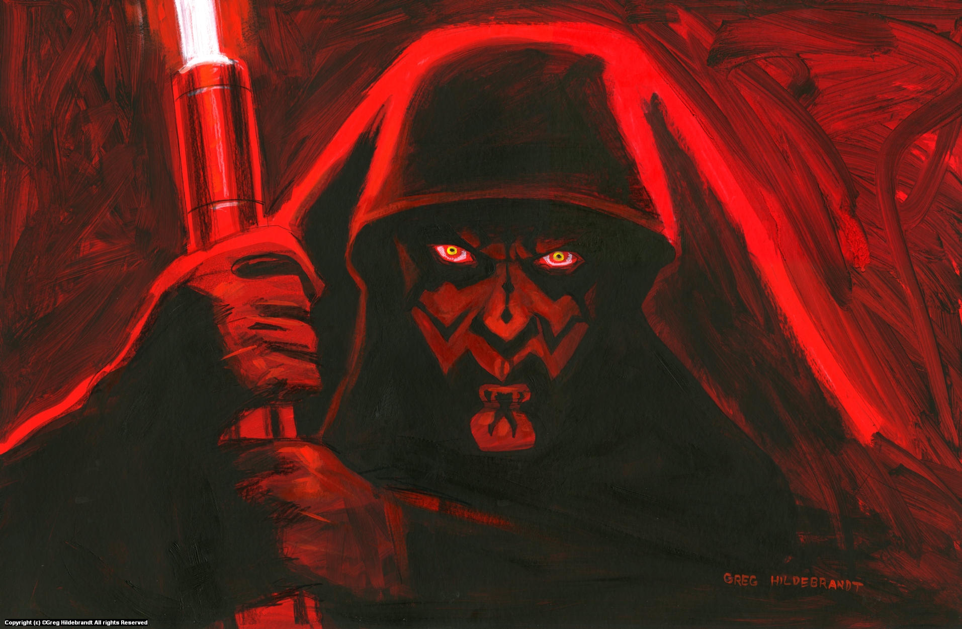 Infected By Art » Art Gallery » Greg Hildebrandt » Darth Maul - Version ...