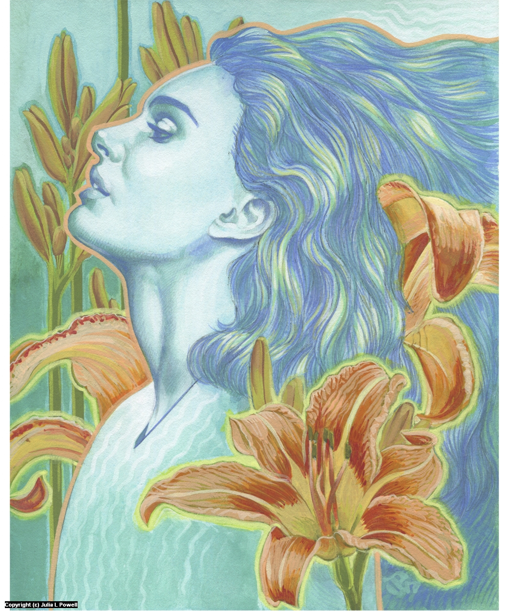 Infected By Art » Art Gallery » Julia Powell » Day Lily Ghost in ...